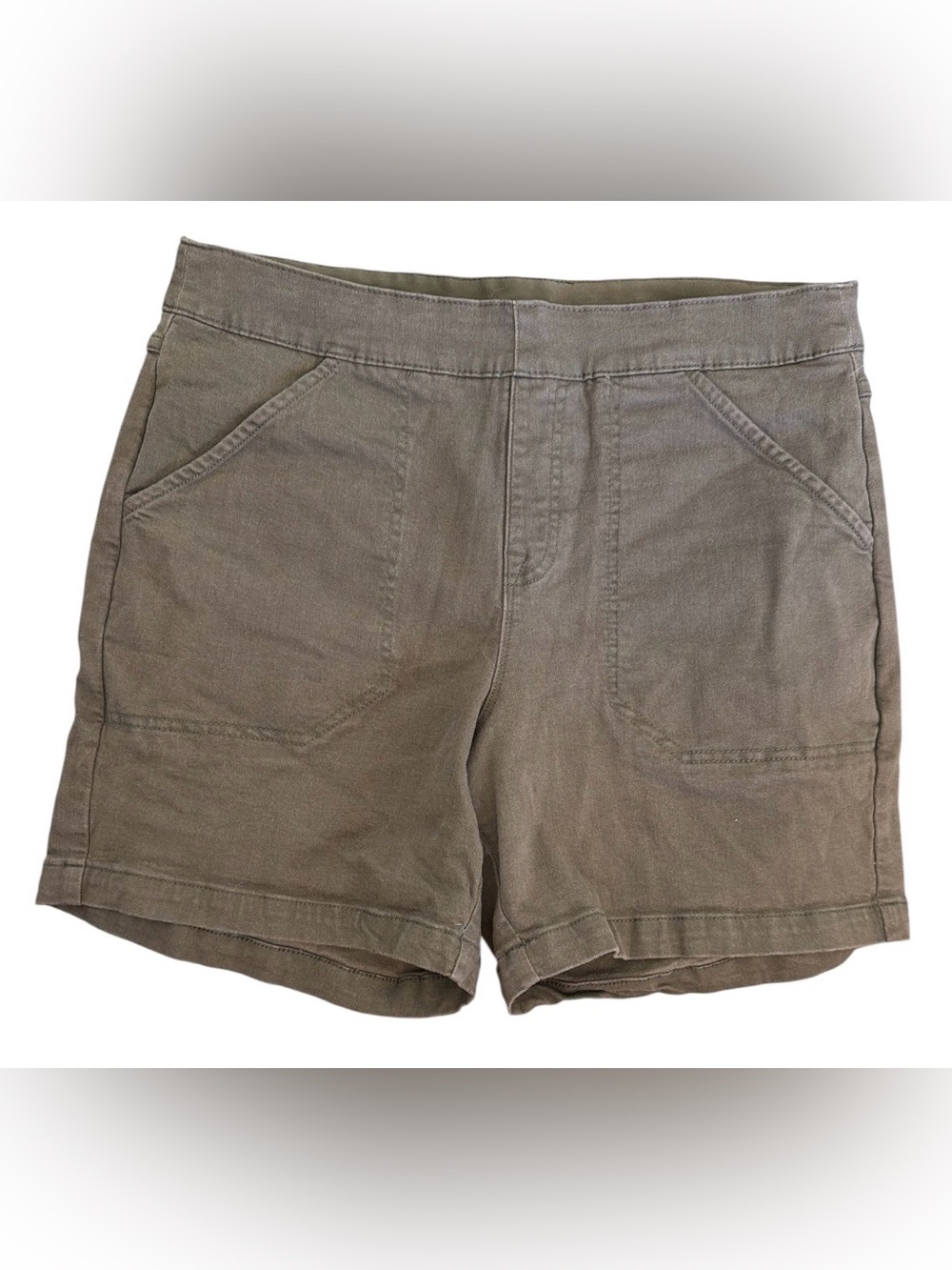 Nautica Olive Cargo-Style Cotton Shorts